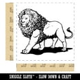 thumbnail image 2 of Regal Maned Lion Walking Self-Inking Rubber Stamp Ink Stamper - Blue Ink - Large 1-1/2 Inch, 2 of 7