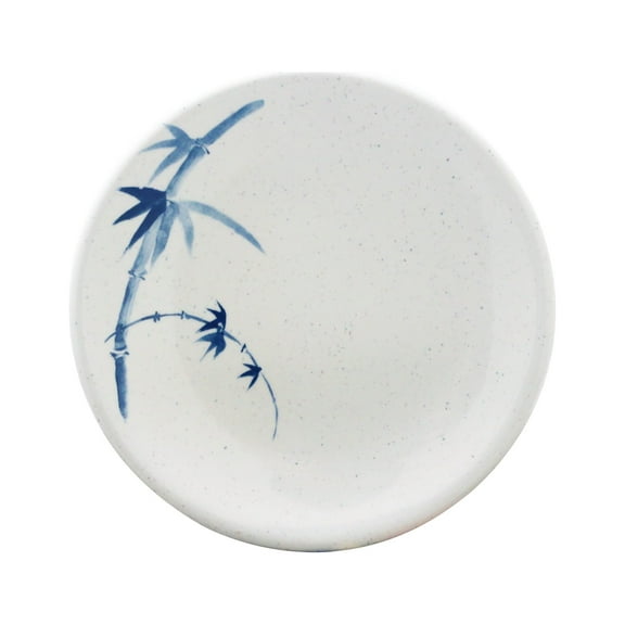 Excellante Blue Bamboo Melamine Dinnerware Collection 5 7/8" Plate, Comes in Dozen