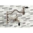 thumbnail image 3 of Kingston Brass KS2108PKL Duchess Two-Handle 1-Hole Wall Mount Pot Filler Faucet in Brushed Nickel, 3 of 8