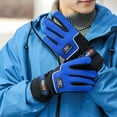 thumbnail image 2 of CAIXIA Waterproof Gloves For Men Winter Thermal Lined Gloves Windproof Cold Weather Outdoor Mittens for Cycling Driving Touchscreen Compatible,Blue, 2 of 3