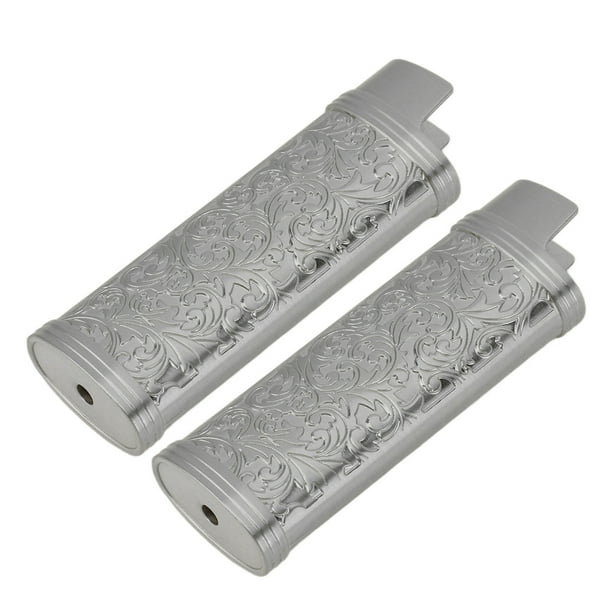 Funda De Metal Para Encendedor Con Funda Para Encendedor BIC J6 De Tamaño Completo. Mejora El Estilo De Tu Encendedor Con Esta Funda Protectora única Con Un Patrón Botánico