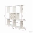 thumbnail image 3 of Large Wall Mounted 3 Tier  Rustic Bottle Wine Rack,Multifunctional Wooden Wall Mounted Wine Rack,Storage Rack with Wine Glass Holder,mounted wall Storage winerack Rack for Home Bar Dining Room Decor, 3 of 10