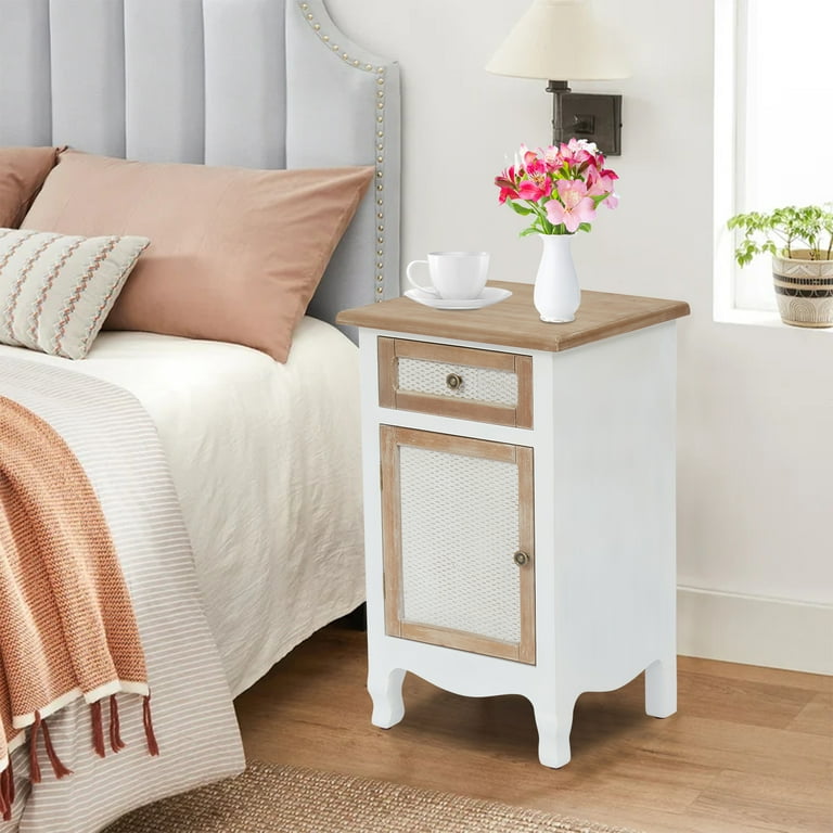 Skinny nightstand with drawers online
