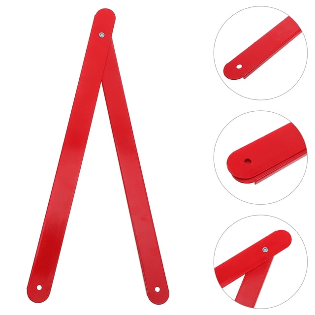 OULII Aluminum Alloy Ladder Hinge for Door Red Lightweight Folding Step Hardware with Easy Storage Features