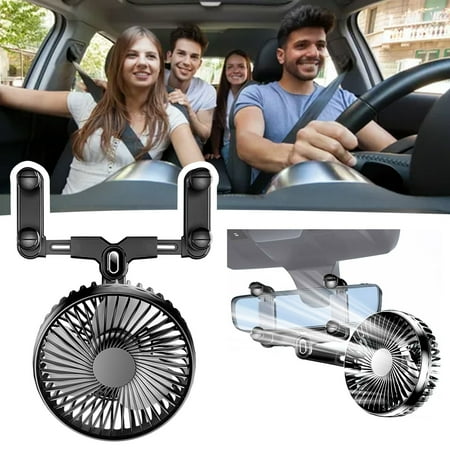 

Small Fan Car Rearview Fan USB Powered Car Fan For Car Interior Rearview Quiet Adjustable Universal Portable Car Fan For Rearview Car SUV Thanksgiving gifts for Home Use