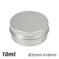 thumbnail image 3 of 24pcs Storage Jar Powder Aluminum Case 10ml Gel threaded storage Paste Powders Container Cosmetic Powder Threaded Jar, 3 of 9