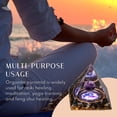 thumbnail image 5 of PULLIMORE Energy Pyramid Amethyst Crushed Stone, 7 Chakra Natural Crystal Healing Pyramid Energy Generator, Reiki Healing, Meditation, Yoga, Spiritual Balance Crystals Stones (Black), 5 of 9