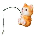 Wendoximz Home and Garden Clearance! Desktop Dress Up Fishing Cat