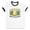 White/Black, variant on Amalfi Coast Ringer Tee Shirt Unisex Large White/Black