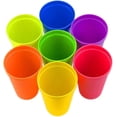 thumbnail image 1 of Lot de 7 Gobelets en Plastique Réutilisables, Verres à Eau Empilables, 1 of 5