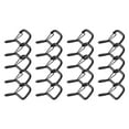 thumbnail image 2 of Outdoor Q-Hanger Hooks 20 PCS - Heavy Duty Screw Hooks for Hanging Lights, Cups, Decorations - 2.17 Inch Black, 2 of 10