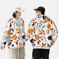 thumbnail image 4 of Kdxio Autumn Pumpkins Fall Leaves Print Women Men Sun Protection UPF 50+ Jackets Zip Up Long Sleeve Hoodie Hiking Lightweight with Pockets, 4 of 7