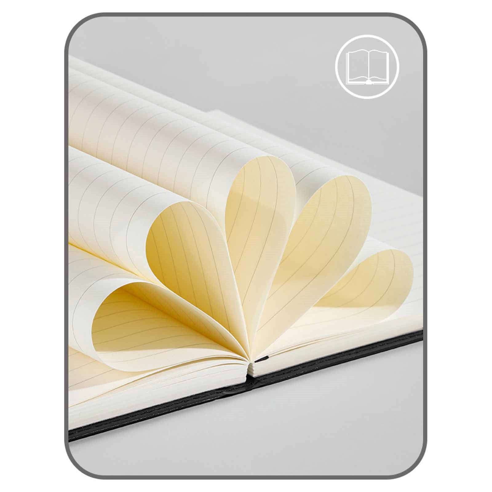 Solivara A5 Ruled Hardcover Journal Notebook For Home Office Work Travel Business 320 Pages (A,One Size)