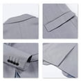thumbnail image 6 of Cloudstyle Mens Suit Solid Color Formal Business 3-Piece Suit Wedding Slim Fit Party Jacket Vest & Pants, 6 of 6