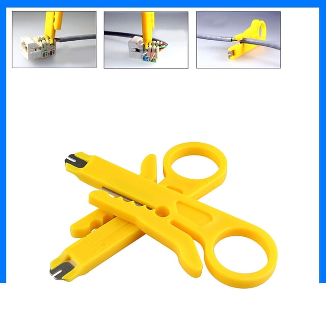 Agiferg 2 Pcs RJ45 Cat5 Outil de Découpe Réseau UTP LAN Câble Découpeur