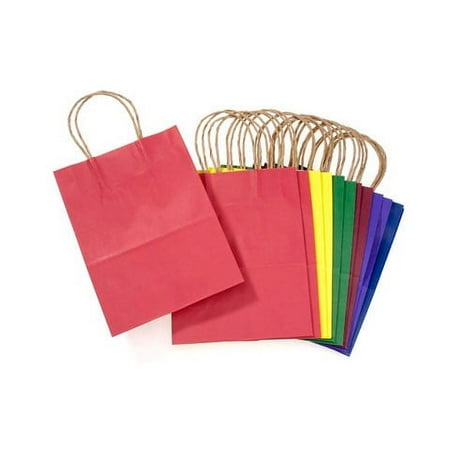 Darice Multi-color Gift Bags, 12 Count