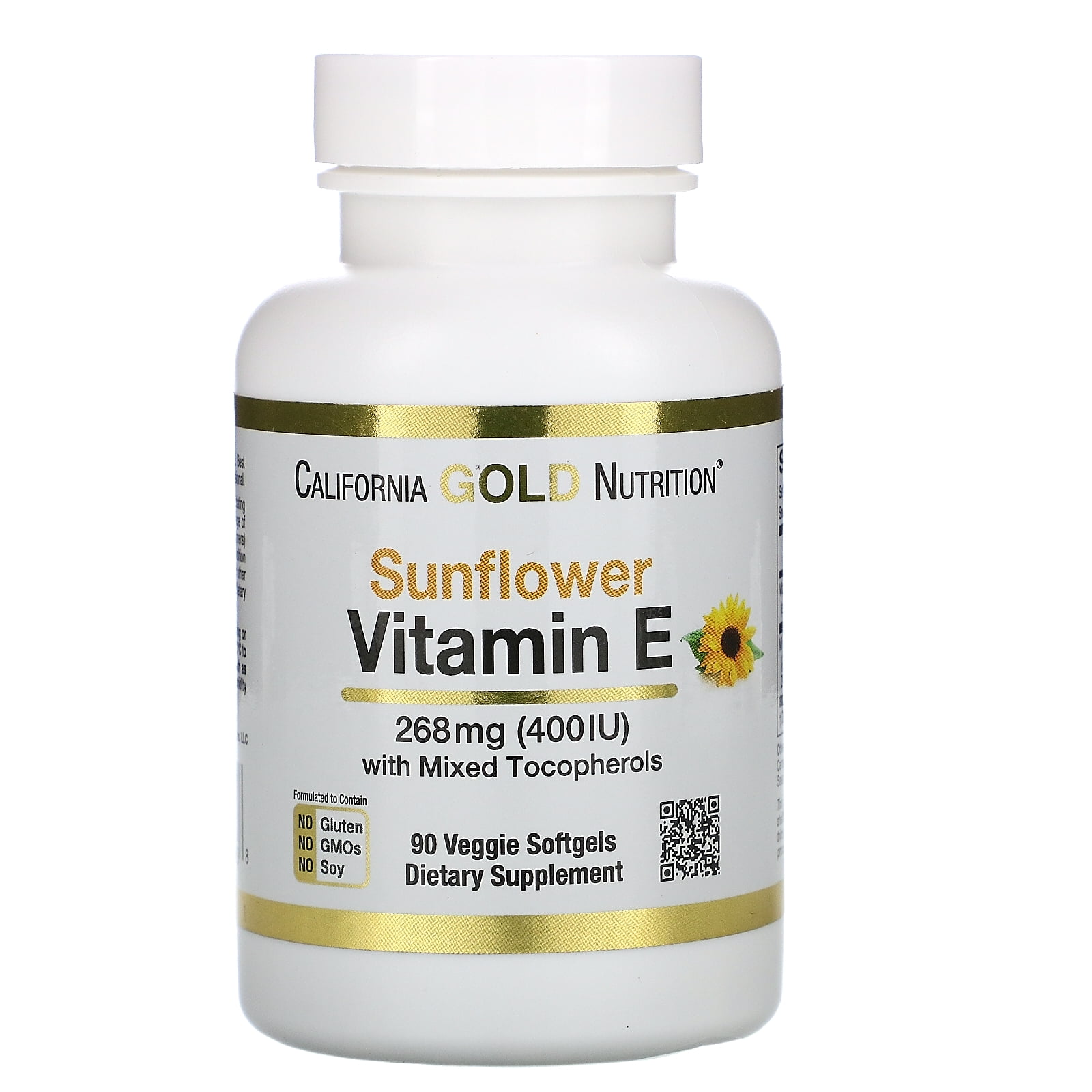California Gold Nutrition Sunflower Vitamin E, with Mixed Tocopherols