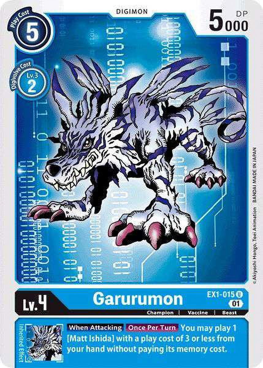 Digimon Classic Collection Uncommon Garurumon EX1-015