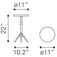 thumbnail image 4 of Mesa Lateral Kessa Muebles Maurice Blanco, 4 of 11