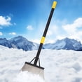 thumbnail image 5 of weibbin Heavy Duty Flat Garden Shovel 59in Long Handle Metal Scraper for Weeding Ice Snow, 5 of 6