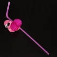 thumbnail image 3 of 50 pajitas decorativas, pajitas de plástico de flamencos hawaianos Abanopi Rosa roja, 3 of 7