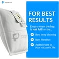 Prolux Tritan Canister Vacuum Cleaner Bags, 10 Pack, Disposable