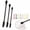 Black, variant on Mini Silicone Spatula Set for Makeup and Skincare, 6-Piece Dual-Ended Long Flexible Cosmetic Scrapers for Deep Jars, Narrow Bottles & Travel