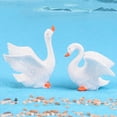 thumbnail image 4 of Dream Lifestyle 1Pc Resin Couple Swan Model DIY Miniature Landscape Garden Bonsai Ornaments, 4 of 8