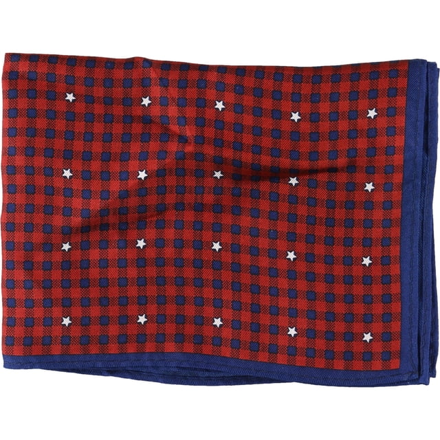 Tommy Hilfiger - Pañuelo de bolsillo con estrella para hombre, rojo, talla única Tommy Hilfiger Pañuelo de bolsillo