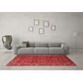 thumbnail image 3 of Ahgly Company Indoor Round Oriental Red Traditional Area Rugs, 3' Round, 3 of 4