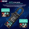 thumbnail image 2 of ANENG ST211 6000 Count Digital AC Current Clamp Meter 400A Auto-Range Multimeter with Backlight Voltage Clamp Meter NCV Test Clamp Amperemeter Multimeter Tester for Temperature Measurement, 2 of 8