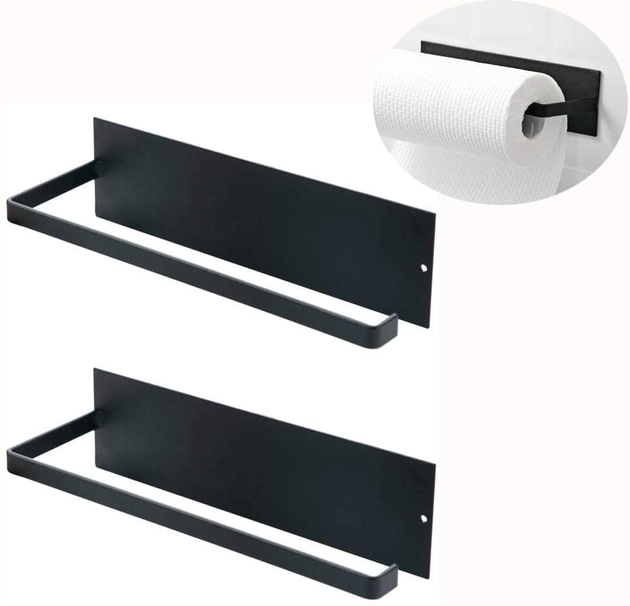 Self-Adhesive Kitchen Paper Towel Rack Toilet Roll Holder Wall Mount Tissue