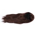 thumbnail image 4 of Brown Wig, Delicate Straight Hair Wigs Synthetic Easy To Adjust Layered Fluffy Bangs  for Stage Show, 4 of 7