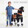 thumbnail image 5 of PonyCycle Ride-On Horse Toy with Sound and Hand Brake, Kid-Powered, Ages 7+, Black, Ux526, 5 of 12