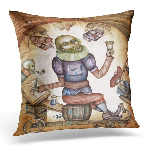 EREHome Macbeth William Shakespeare Globe Hamlet English Literature Theatre Pillows case 20x20 Inches Home Decor Sofa Cushion Cover