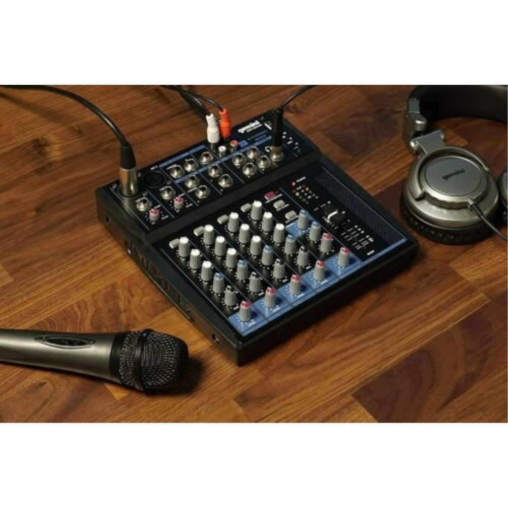Gemini Sound GEM-08USB Pro Audio Equipment 8 Channels Live Studio Bluetooth Unpowered Mixers DJ