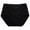 Black, variant on Matoen Women's Soft Cotton Underwear Ladies High Waisted Full Coverage Panties (Regular & Plus Size)