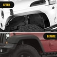 thumbnail image 6 of Nilight Off-Road Fender Flares Kit for Jeep Wrangler, Black, 32.3 lbs, 4 Pieces, 6 of 7