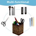 thumbnail image 4 of ERJLKXP Small Pen & Pencil Holder for Desk Organization,Fashion Leopard Print Desktop Stationery Storage for Office Supplies and Makeup Brush Organizer, 4 of 6