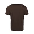 thumbnail image 4 of Men Summer Tops Men's Plus Size Summer Casual Buckle Slim Short Sleeve T Shirt V Neck Pocket Top Athletic Long Sleeve Comfortable Loose Fit Neck Top Long Striped Shirt Little Year Fit Mens Brown L, 4 of 6