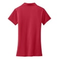 thumbnail image 6 of Womens Cotton Touch Performance Polyester/Spandex Polo T-Shirt Chili Red X-Small, 6 of 6