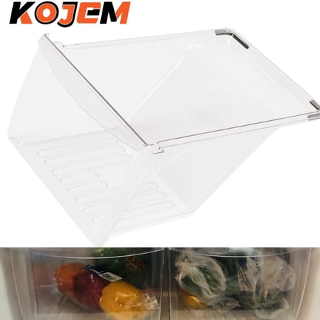 KOJEM Frigidaire Crisper Drawer Pan Bin Replacement, Refrigerator 240337103 AP2115849 891037 PS429854, Plastic