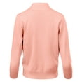 thumbnail image 4 of URBAN DAIZY Women's Classic 3/4 Sleeve Crop Bolero Cardigan Open Front Cropped Shrugs Knit Sweater A09_620 Peach M, 4 of 7
