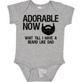 thumbnail image 3 of Inktastic Adorable Now...wait Till I Have a Beard Like Dad Boys Baby Bodysuit, 3 of 5