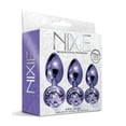thumbnail image 1 of Nixie Metal Butt Plug Trainer Set W/inlaid Jewel - Purple Metallic, 1 of 5