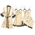 thumbnail image 2 of Lingerie Femmes Soie Robe de Dentelle Robe Babydoll Vêtements de Nuit Pyjamas Ensemble, 2 of 4