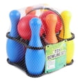 thumbnail image 1 of Kids Plastic Bowling Toy Set for Fun Leisure Activities with 2 Balls 6 Pins and 1 Storage Rack (Height 22cm), 1 of 8