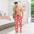 thumbnail image 6 of FORMRS Mens Pajama Pants with Pockets Sleepwear Lounge Bottoms Sizes S-2XL, Red Snowman, 6 of 7