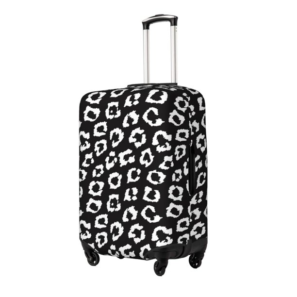 Balery Black Leopard Funda de equipaje, fundas para maletas, elástica, lavable, protector de maletas, compatible con maletas de 18 a 32 pulgadas-X-Large