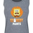 thumbnail image 3 of SpongeBob SquarePants - SpongeBob Scaredy Pants - Women's Racerback Tank Top, 3 of 6